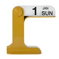 Justerbar Bordkalender | Roterende Dato- & Månedsvisning | Metaldesign Til Hjem & Kontor | Vanero