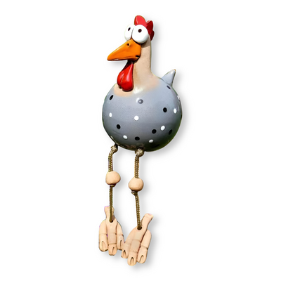 Storøjet Hønse Statue | Vejrbestandig Harz Håndværk - Hane Have Statue | Vanero