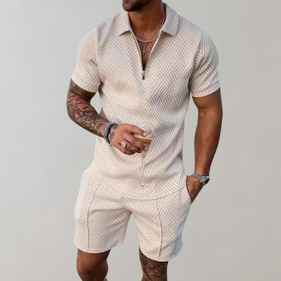 Hemming | Stilfuld Kortærmet Zip Polo Romper l Vanero