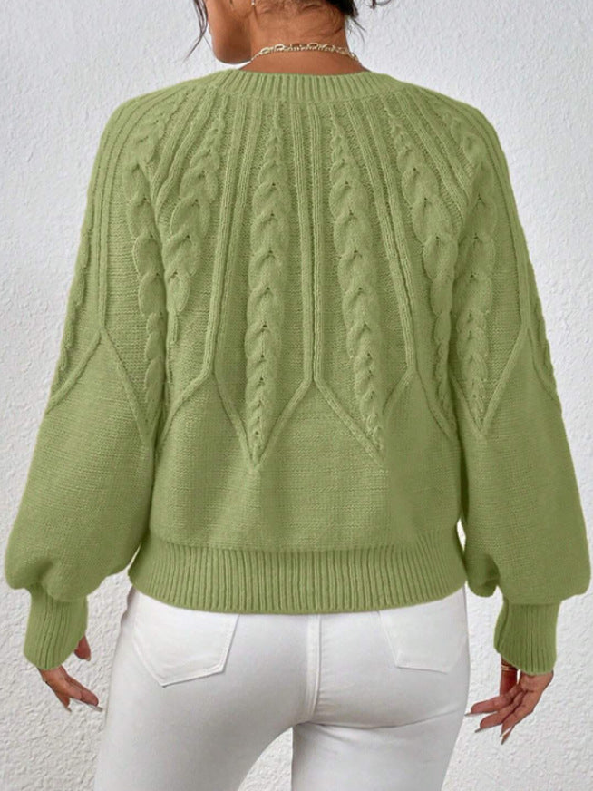 Dame Strikcardigan Strikmateriale | Løs Pasform Cardigan | Blomstermønster Med Knaplukning Til Lag-På-Lag Styling | Vanero