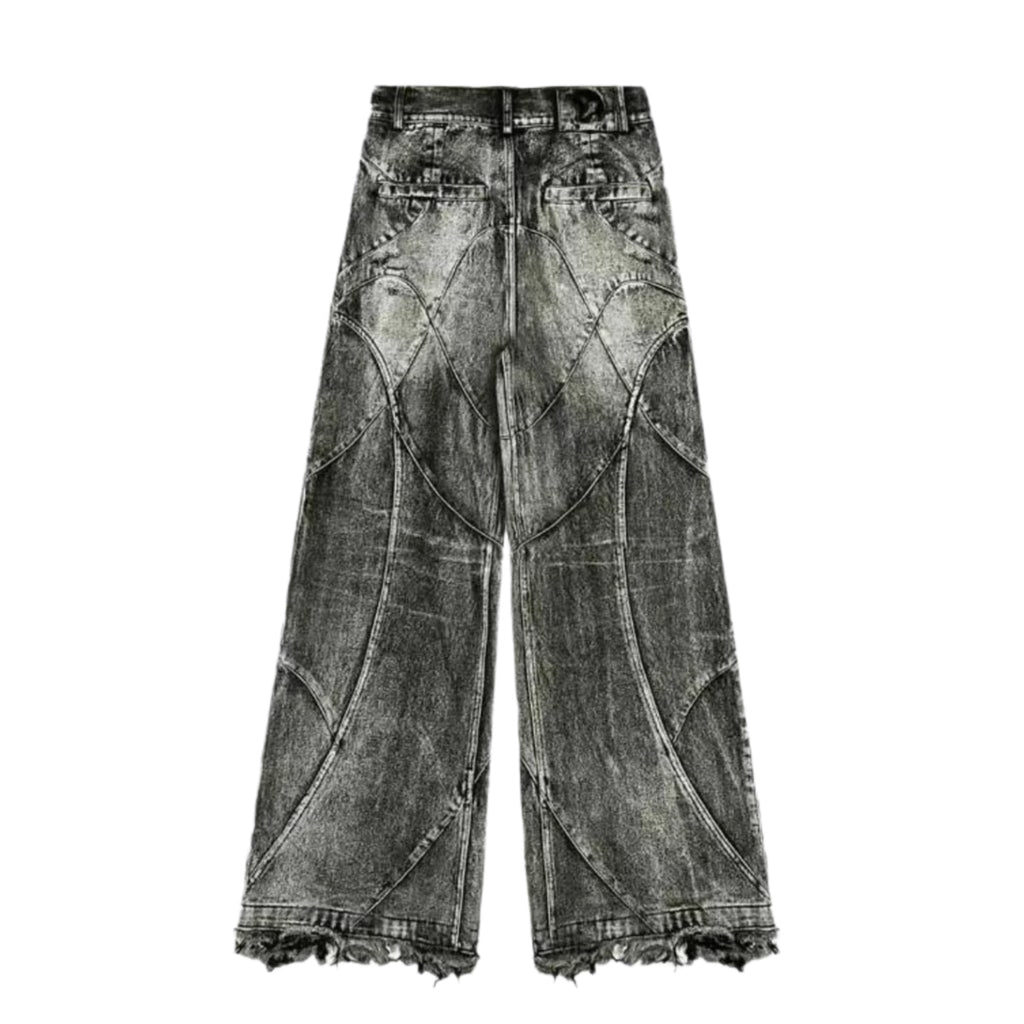 Herre Baggy Jeans Denim | Afslappet Pasform Fritidsbukser | Vintageinspireret Design Til Streetwear & Hverdagsbrug | Vanero
