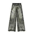 Herre Baggy Jeans Denim | Afslappet Pasform Fritidsbukser | Vintageinspireret Design Til Streetwear & Hverdagsbrug | Vanero
