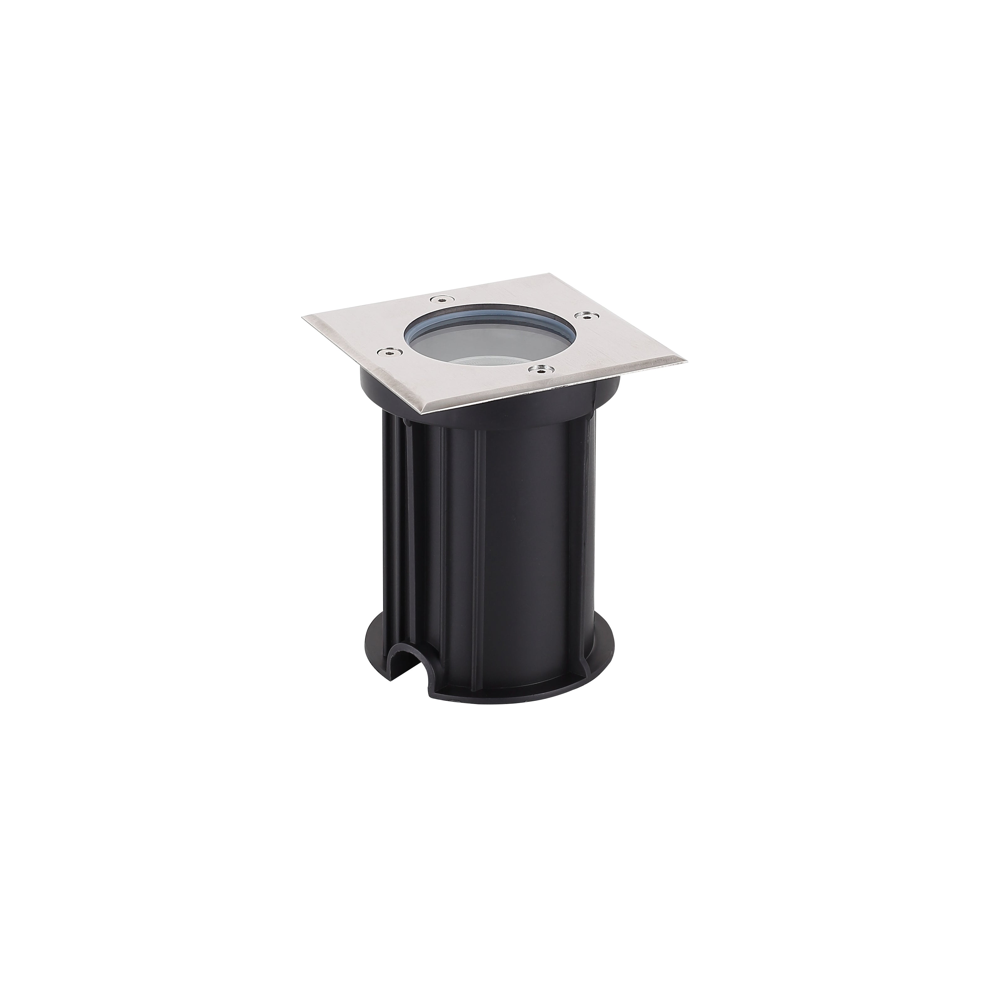 Firkantet GU10 Jordspot IP67 Design | Aluminium Rustfrit Stål Udendørs Armatur | Have Sti Indkørsel & Terrassebelysning | Vanero