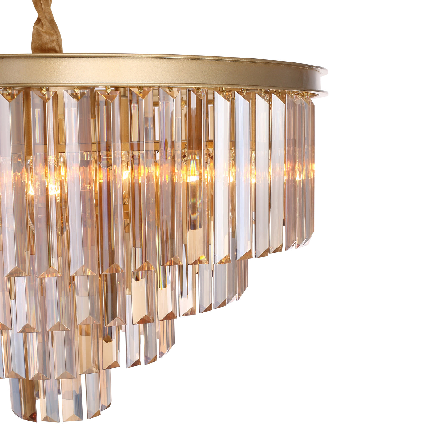 Santorini Lysekrone Ø60 | Amber | Vanero