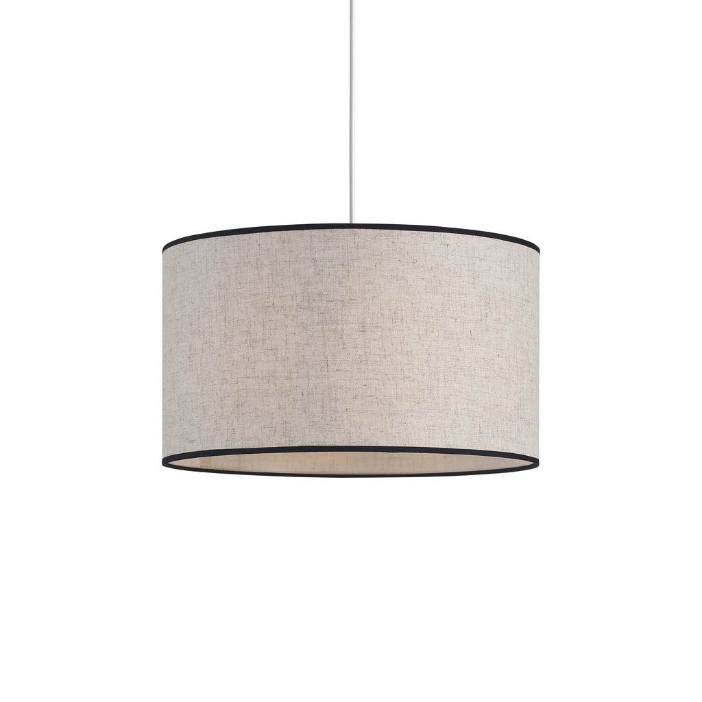 Pendellampe Med Flettet Naturfiberskærm | Ø40 cm E27 Kompatibel Loftlampe | Indendørs Belysning Til Spisestuer Og Opholdsrum | Vanero