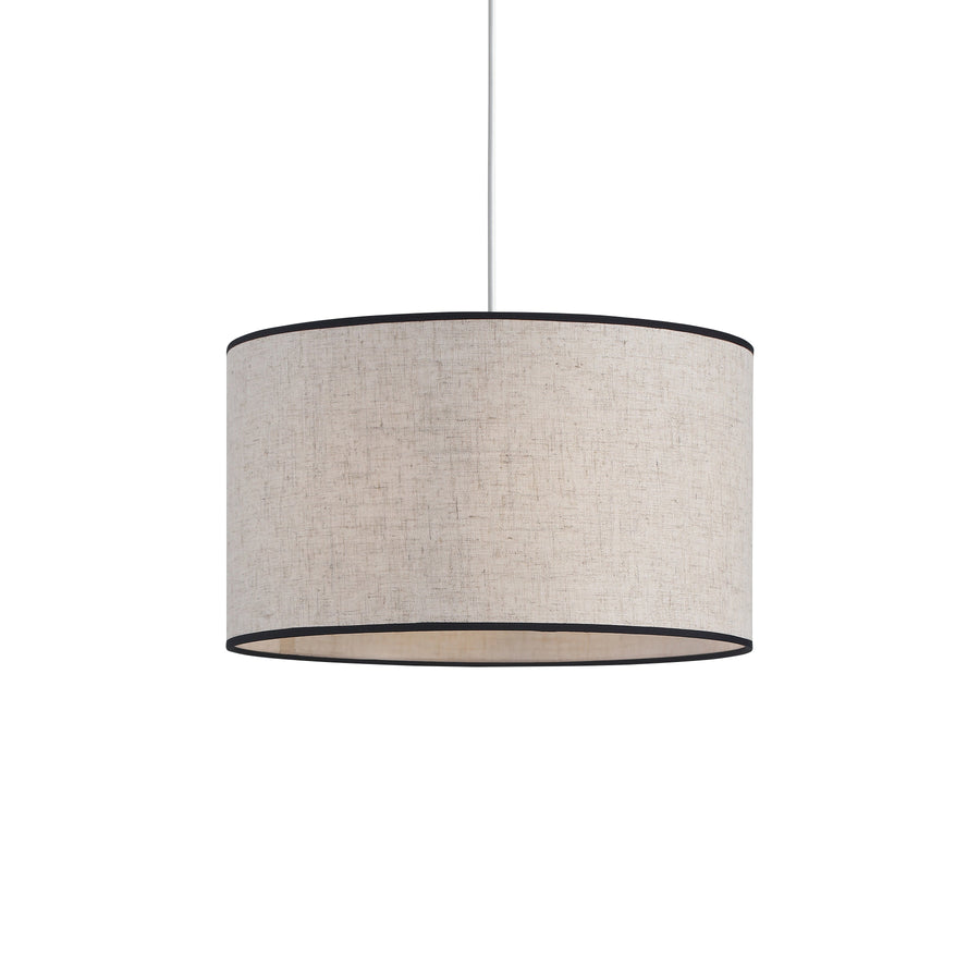Pendellampe Med Flettet Naturfiberskærm | Ø40 cm E27 Kompatibel Loftlampe | Indendørs Belysning Til Spisestuer Og Opholdsrum | Vanero