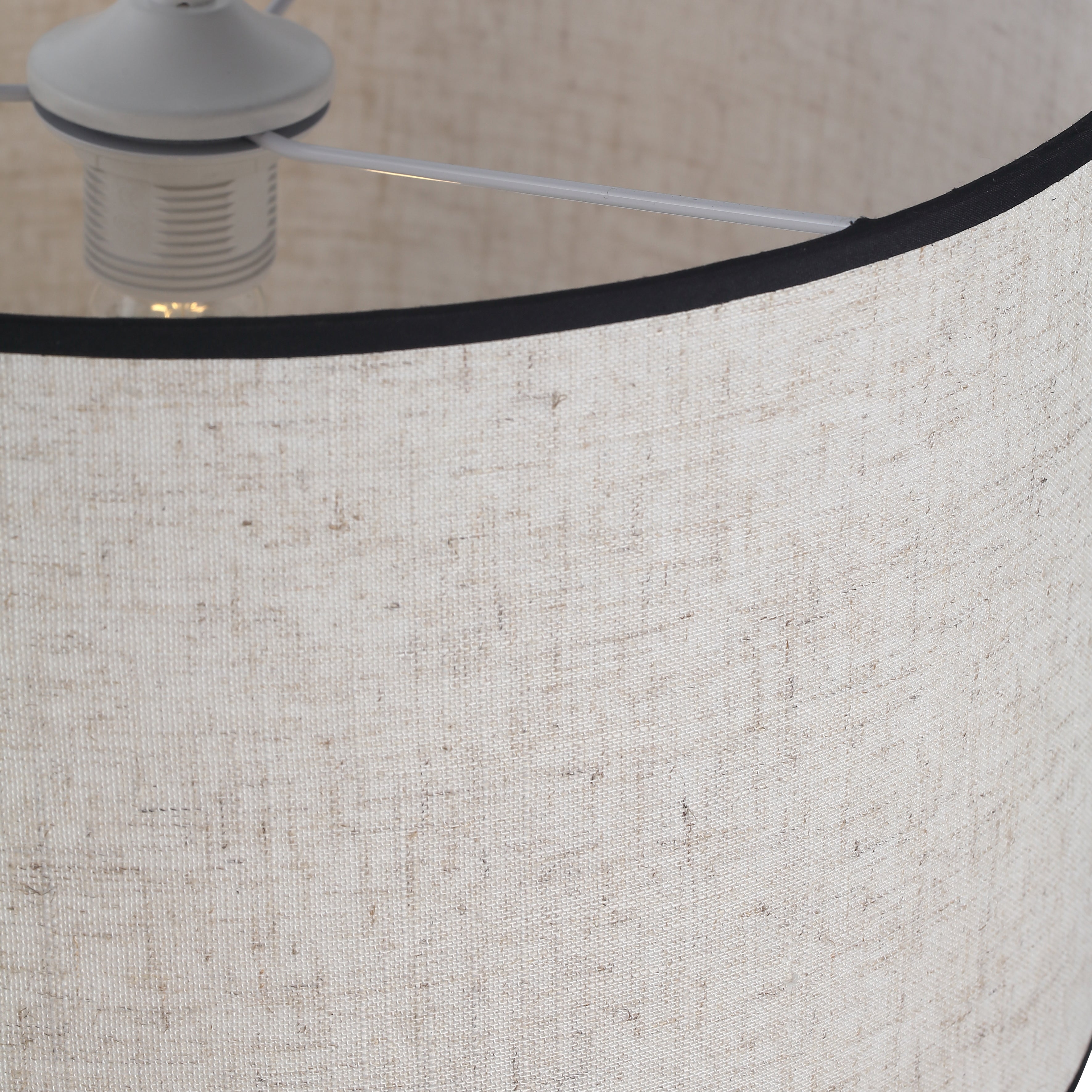 Pendellampe Med Flettet Naturfiberskærm | Ø40 cm E27 Kompatibel Loftlampe | Indendørs Belysning Til Spisestuer Og Opholdsrum | Vanero