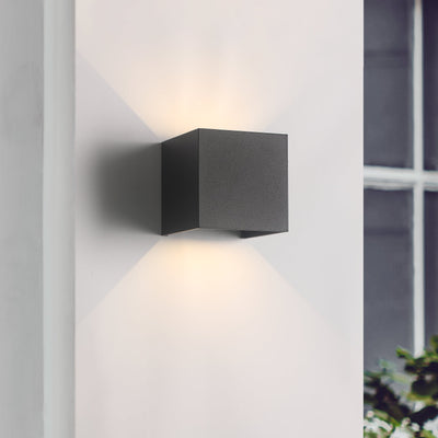 LED Væglampe | 12W Udendørs Sort | Vanero