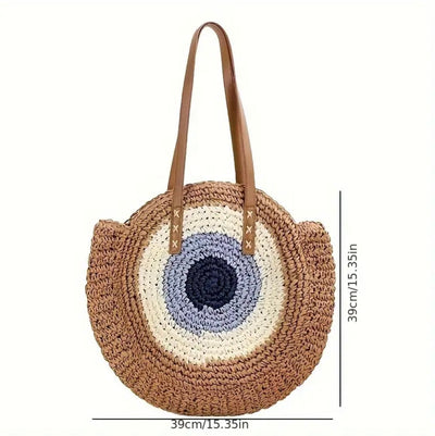 Evil Eye l Stormi Schultertasche - Braun l Vanero