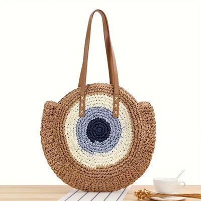Evil Eye l Stormi Schultertasche - Braun l Vanero