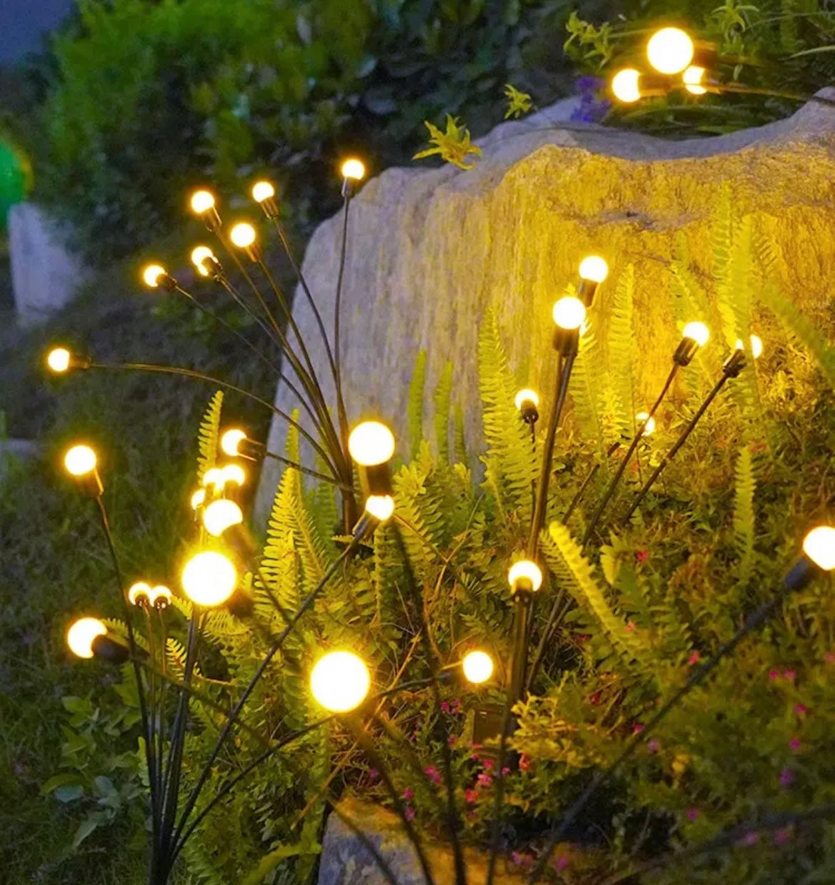 Solcelledrevne LED Ildflue Havelamper | Dekorativ Udendørs Stibelysning Design | Blomsterbede Terrasser & Stemningslys | Vanero