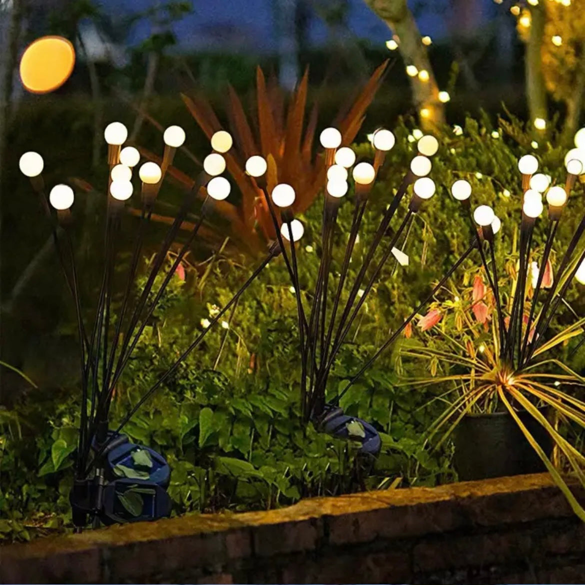 Solcelledrevne LED Ildflue Havelamper | Dekorativ Udendørs Stibelysning Design | Blomsterbede Terrasser & Stemningslys | Vanero