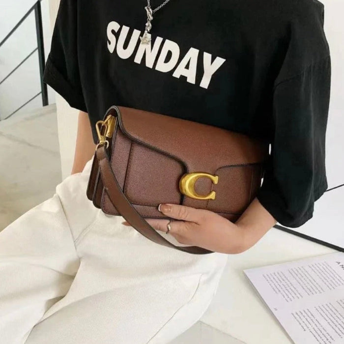 Skuldertaske Vegansk Læder | Justerbar Pasform Crossbody Taske | Rummelig Opbevaring Til Hverdagsbrug & Daglig Anvendelse | Vanero