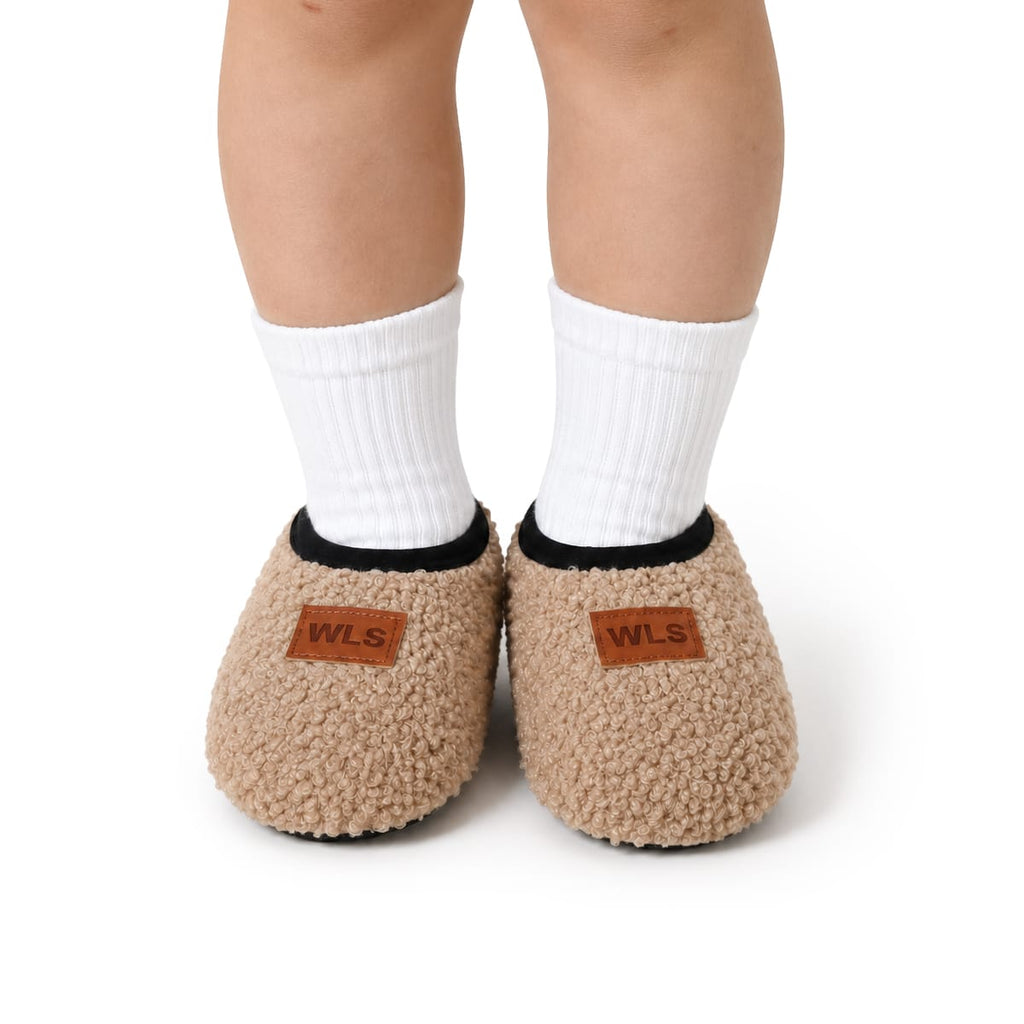 Børnehjemmesko | Blød Tekstiloverdel & Profileret Gummisål | Fleksible Slip-On Hjemmesko Til Børn Fra 0–6 År | Vanero