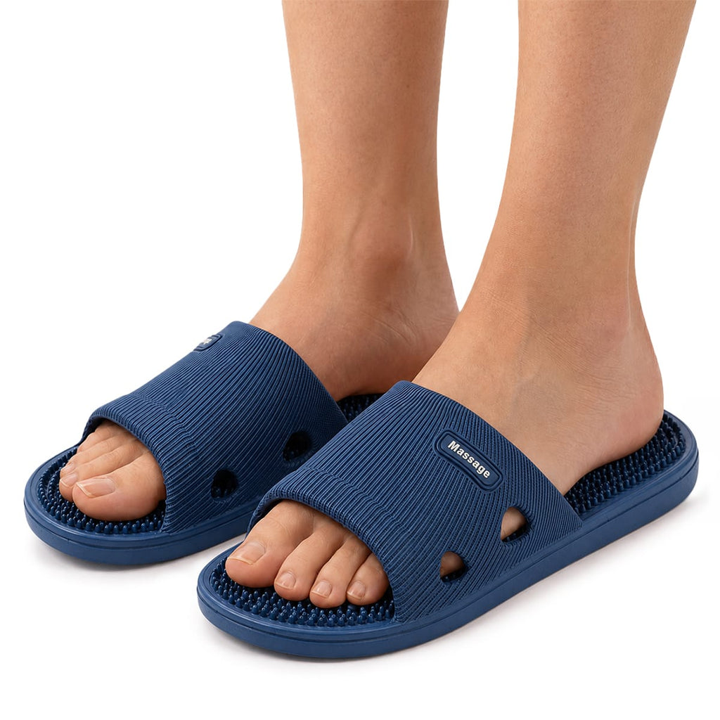 PVC Slip-On Sandaler | Hævet Struktureret Fodseng & Fleksibel Sål | Vaskbart Fodtøj Til Indendørs & Udendørs Brug | Vanero