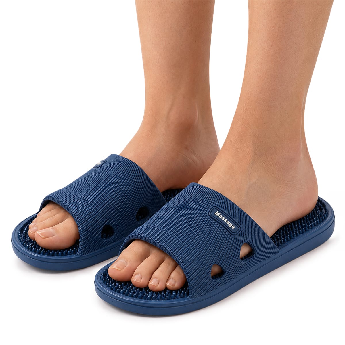 PVC Slip-On Sandaler | Hævet Struktureret Fodseng & Fleksibel Sål | Vaskbart Fodtøj Til Indendørs & Udendørs Brug | Vanero