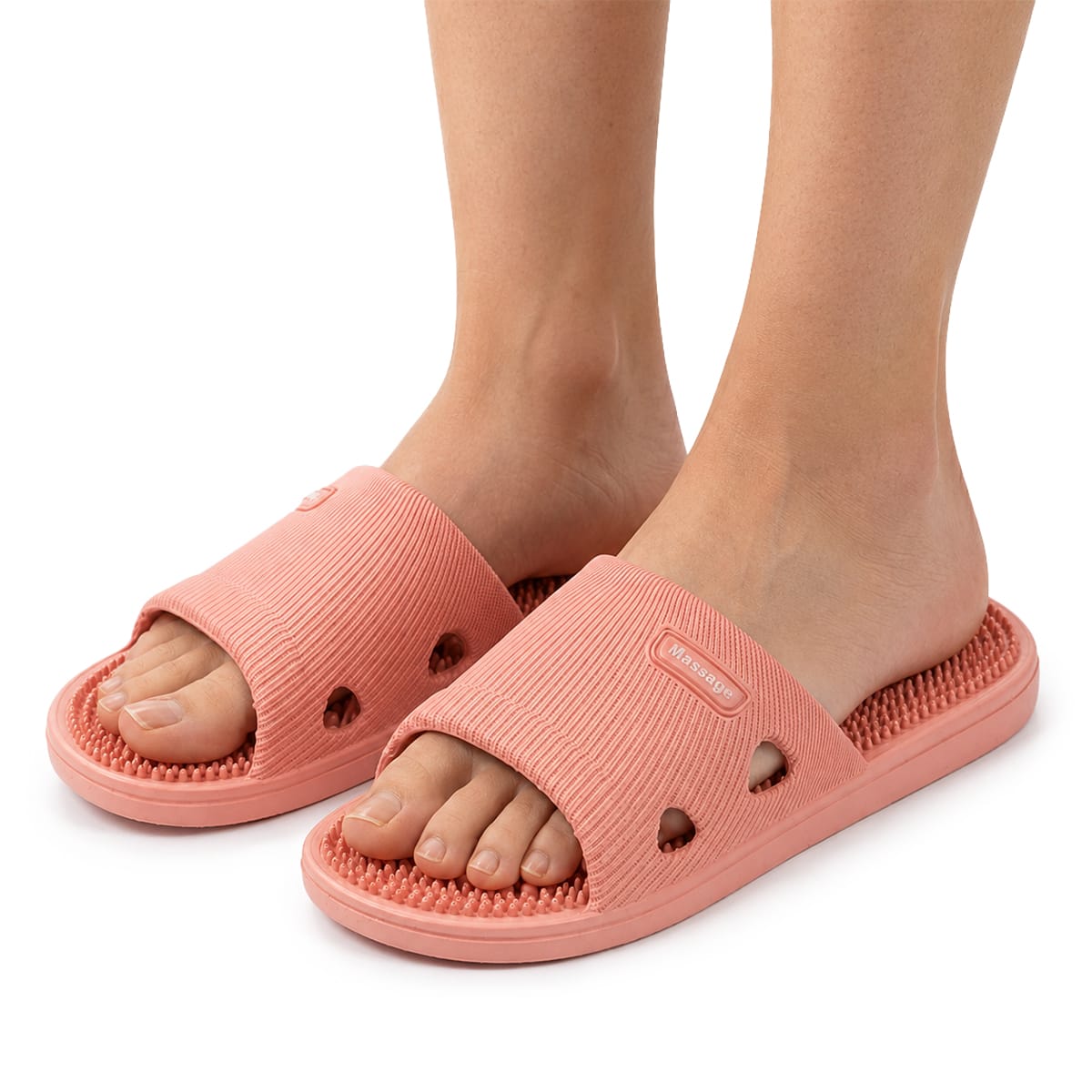 PVC Slip-On Sandaler | Hævet Struktureret Fodseng & Fleksibel Sål | Vaskbart Fodtøj Til Indendørs & Udendørs Brug | Vanero