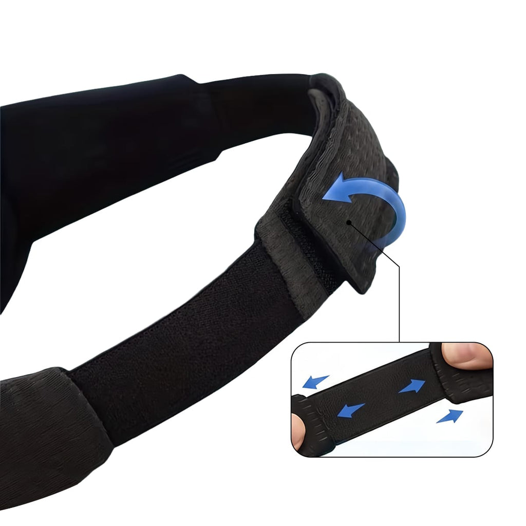 3D-Sovemaske | Polyester & Memory Foam | Kontureret Øjenmaske Med Justerbart Bånd Til Søvn, Hvile & Rejser | Vanero