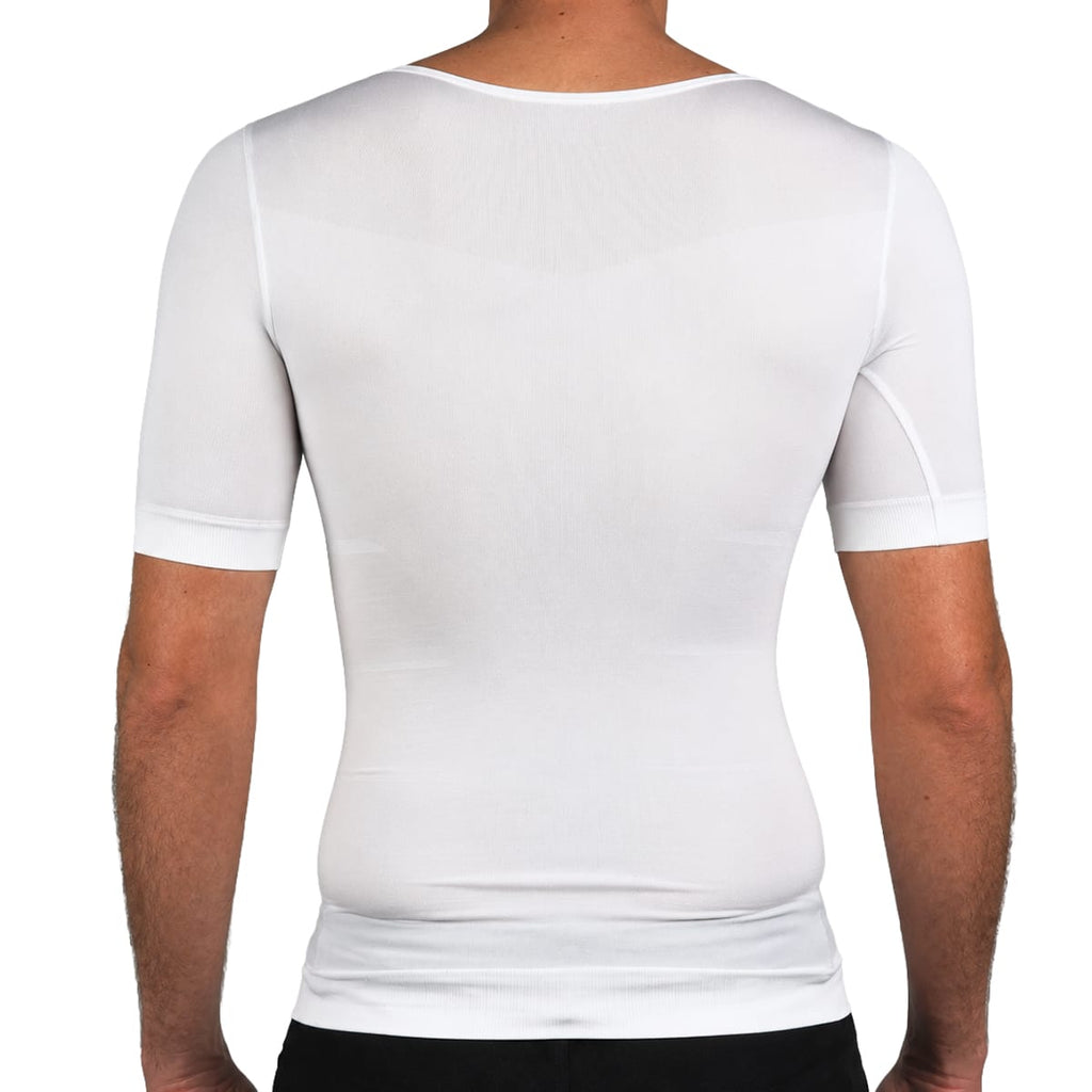 Herre Kompressionsundertrøje | 80 % Nylon & 20 % Spandex | Strækbar Baselayer Med Dyb Rund Hals Til Lag-På-Lag Brug | Vanero