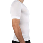 Herre Kompressionsundertrøje | 80 % Nylon & 20 % Spandex | Strækbar Baselayer Med Dyb Rund Hals Til Lag-På-Lag Brug | Vanero