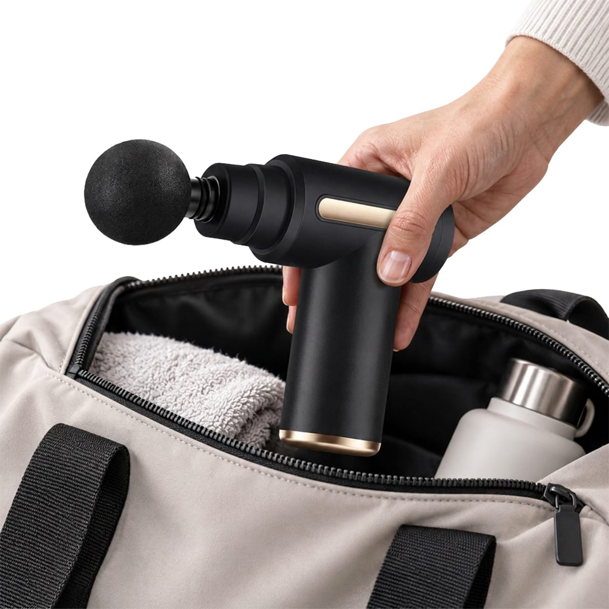 Mini-Massagepistol | USB-Opladning & 18650 Litiumbatteri | Kompakt Perkussionsmassager Til Ryg, Skuldre & Ben | Vanero