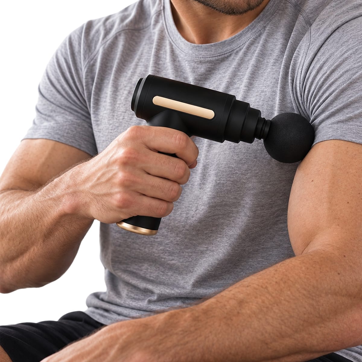 Mini-Massagepistol | USB-Opladning & 18650 Litiumbatteri | Kompakt Perkussionsmassager Til Ryg, Skuldre & Ben | Vanero