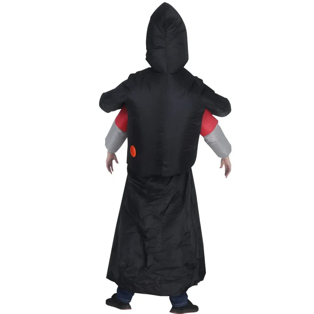 NightShade | Oppusteligt Unisex Kostume Med Sort Kappe & Maske | Vanero
