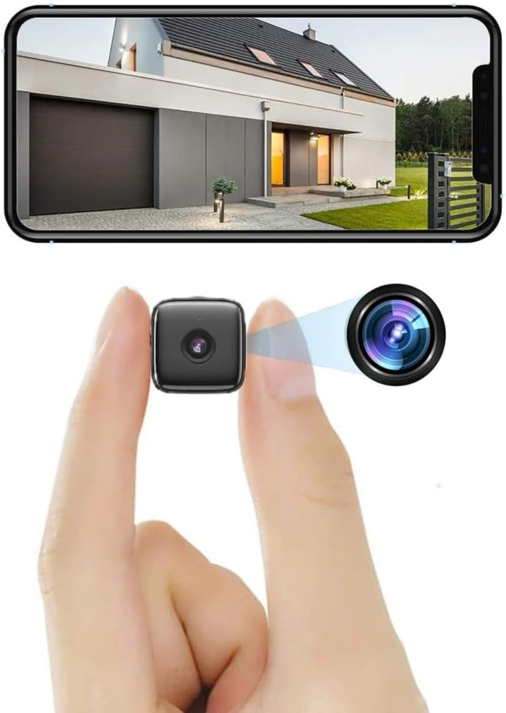 Indendørs Kamera med WiFi | 1080P Full HD & Nattesyn | Bevægelsesdetektion, Livevisning & App-Adgang | Vanero