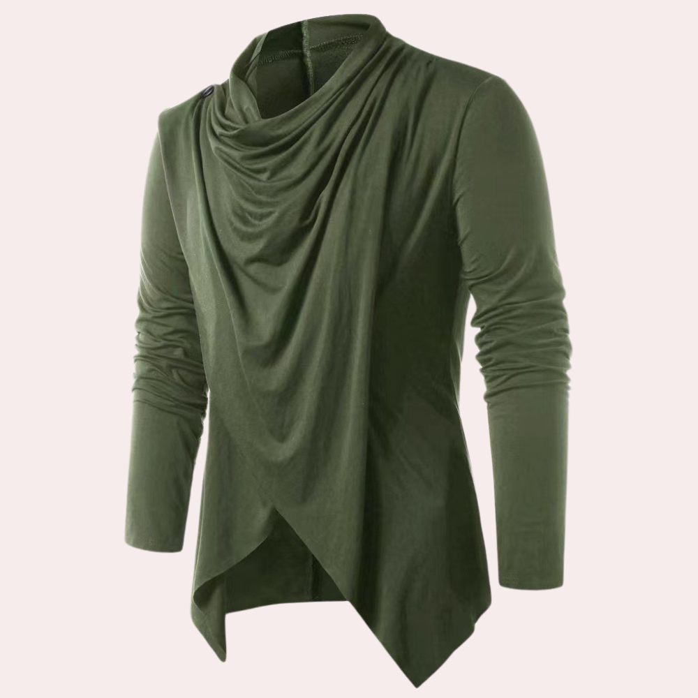 CRAIG l Asymmetrisk Langærmet T-Shirt til Mænd l Vanero