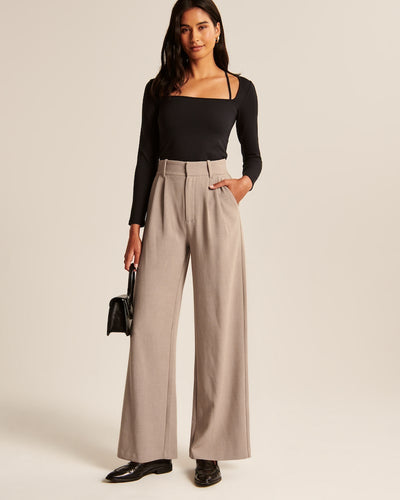 Beige Bukser | Polyester | Tidløst & Professionelt Look l Vanero
