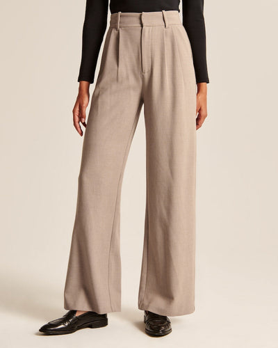 Beige Bukser | Polyester | Tidløst & Professionelt Look l Vanero