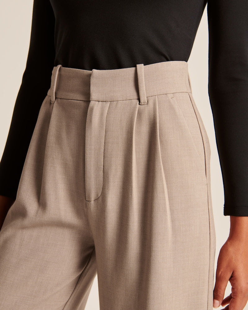 Beige Bukser | Polyester | Tidløst & Professionelt Look l Vanero