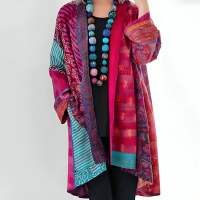 Anita | Bohemisk Kimono med Mønster l Vanero