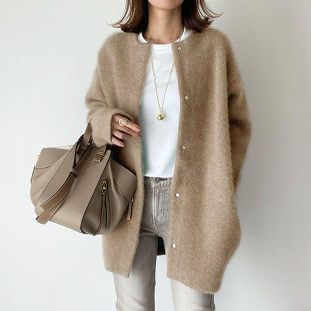 Amelia | Elegant Cardigan Dame - Blød og Stilfuld | Vanero