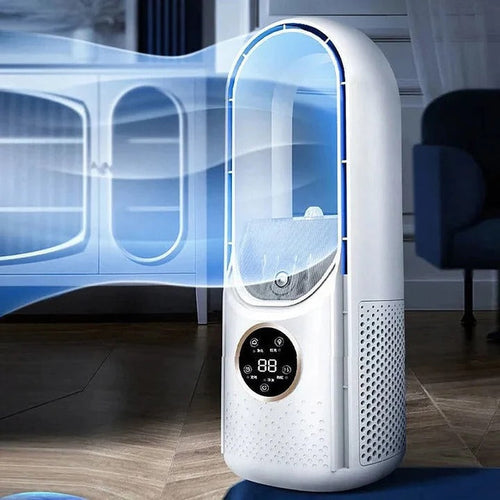 Bærbar Luftkøler - Lameløs Luftkøler Med Justerbare Ventilatorhastigheder