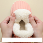 WarmSlipper Fleece & Tekstilfor | Regular Fit Hjemmesko | Skridsikker Gummisål til Indendørs Brug & Afslapning | Vanero