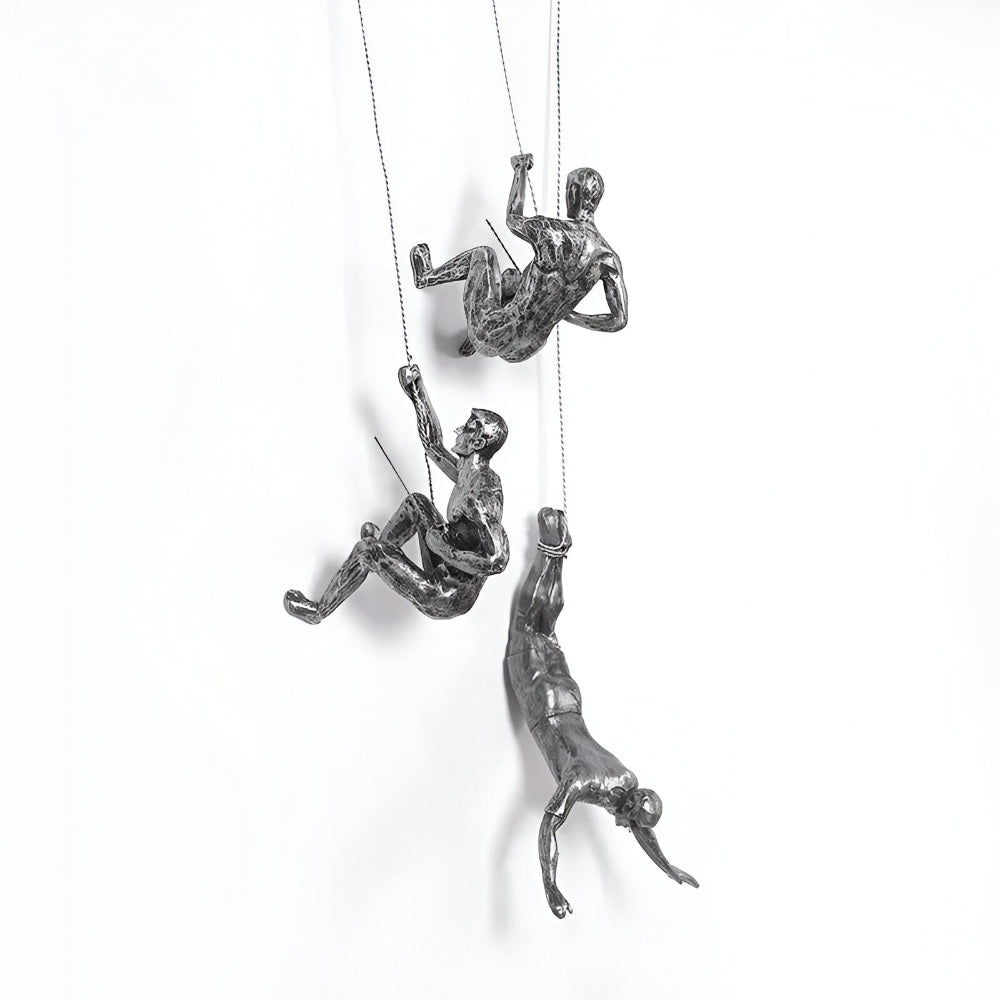 Kreatives Wandkunst Set | Kletternder Mann Dekor Ornament für Einzigartige Wohnästhetik | Vanero