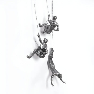 Kreatives Wandkunst Set | Kletternder Mann Dekor Ornament für Einzigartige Wohnästhetik | Vanero
