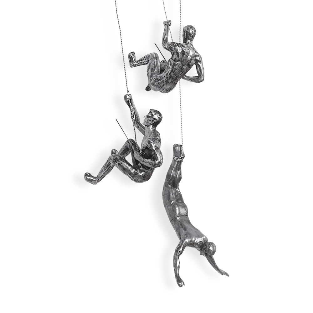 Kreatives Wandkunst Set | Kletternder Mann Dekor Ornament für Einzigartige Wohnästhetik | Vanero