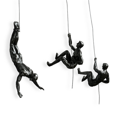 Kreatives Wandkunst Set | Kletternder Mann Dekor Ornament für Einzigartige Wohnästhetik | Vanero
