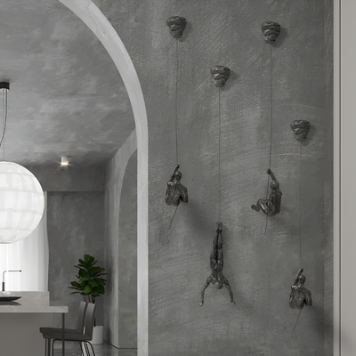 Kreatives Wandkunst Set | Kletternder Mann Dekor Ornament für Einzigartige Wohnästhetik | Vanero