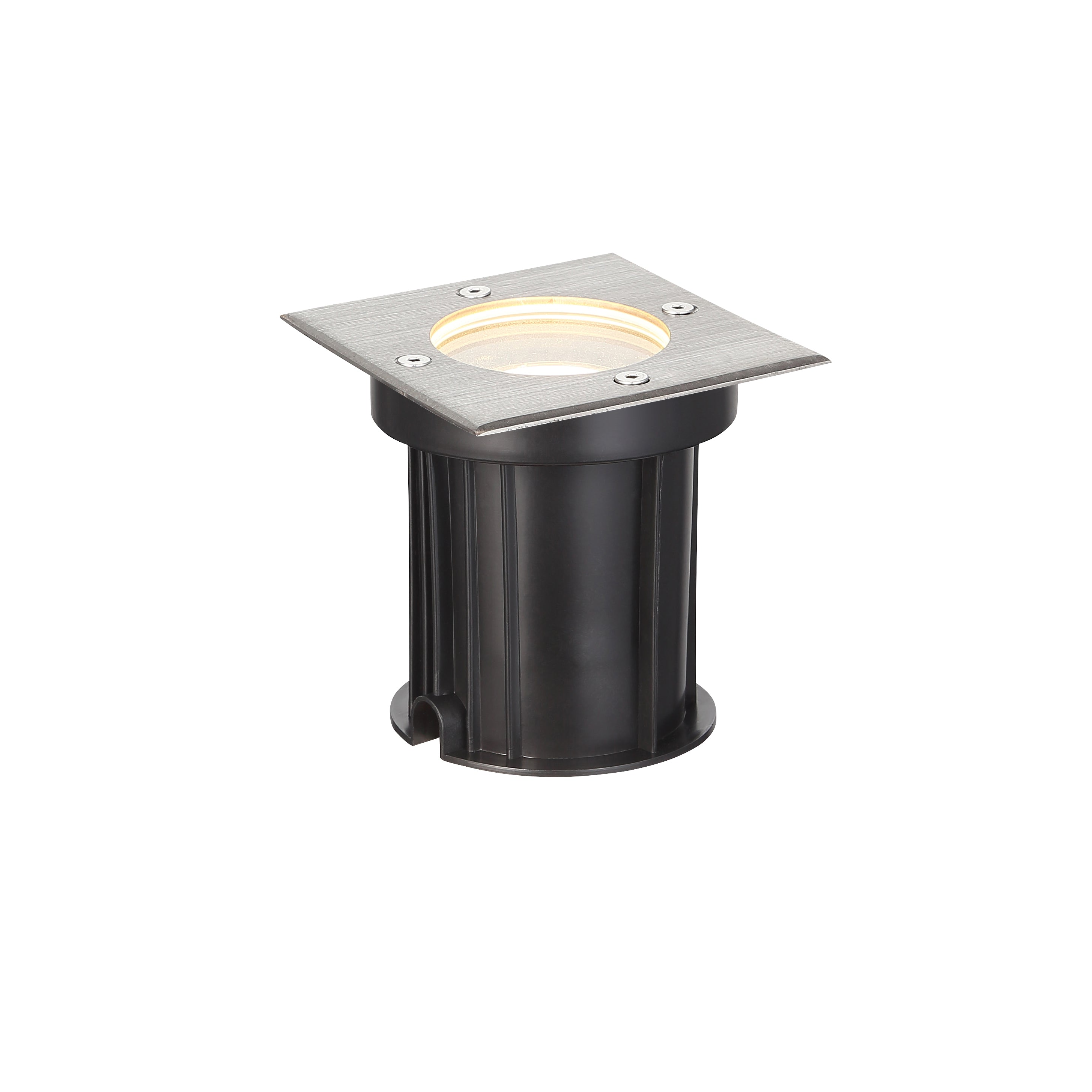 Firkantet GU10 Jordspot IP67 Design | Aluminium Rustfrit Stål Udendørs Armatur | Have Sti Indkørsel & Terrassebelysning | Vanero