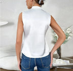 Classic Chic Ensfarvet Top Bomulds-Polyesterblanding | Regular eller Slim Fit | Alsidig Design til Hverdagsbrug | Vanero