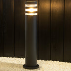 Udendørs Havelampe Metal & Glas | E27 Fatning Sti Belysningsdesign | Terrasse Indkørsel Have & Landskabsbrug | Vanero