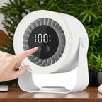 Bordventilator | Genopladelig ABS Ventilator Med 10 Hastigheder | Hjem Kontor Og Rejse | Vanero