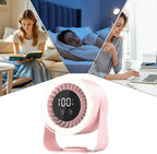 Bordventilator | Genopladelig ABS Ventilator Med 10 Hastigheder | Hjem Kontor Og Rejse | Vanero