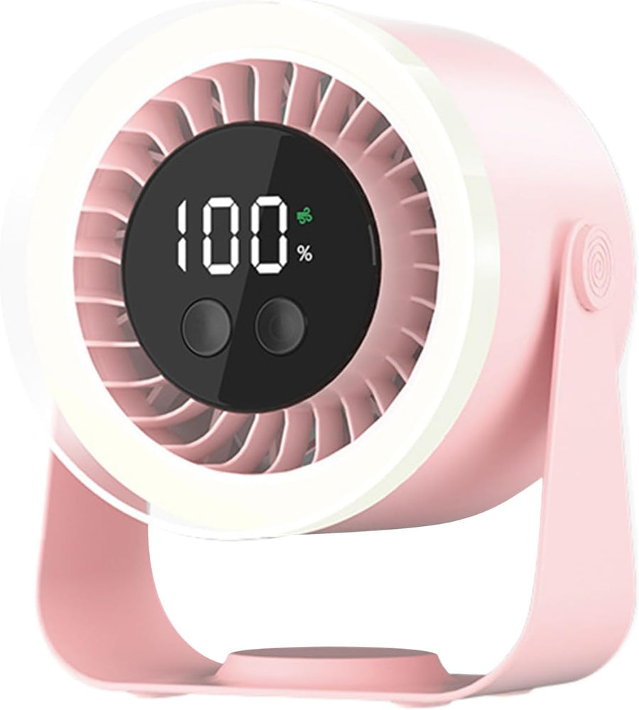 Bordventilator | Genopladelig ABS Ventilator Med 10 Hastigheder | Hjem Kontor Og Rejse | Vanero