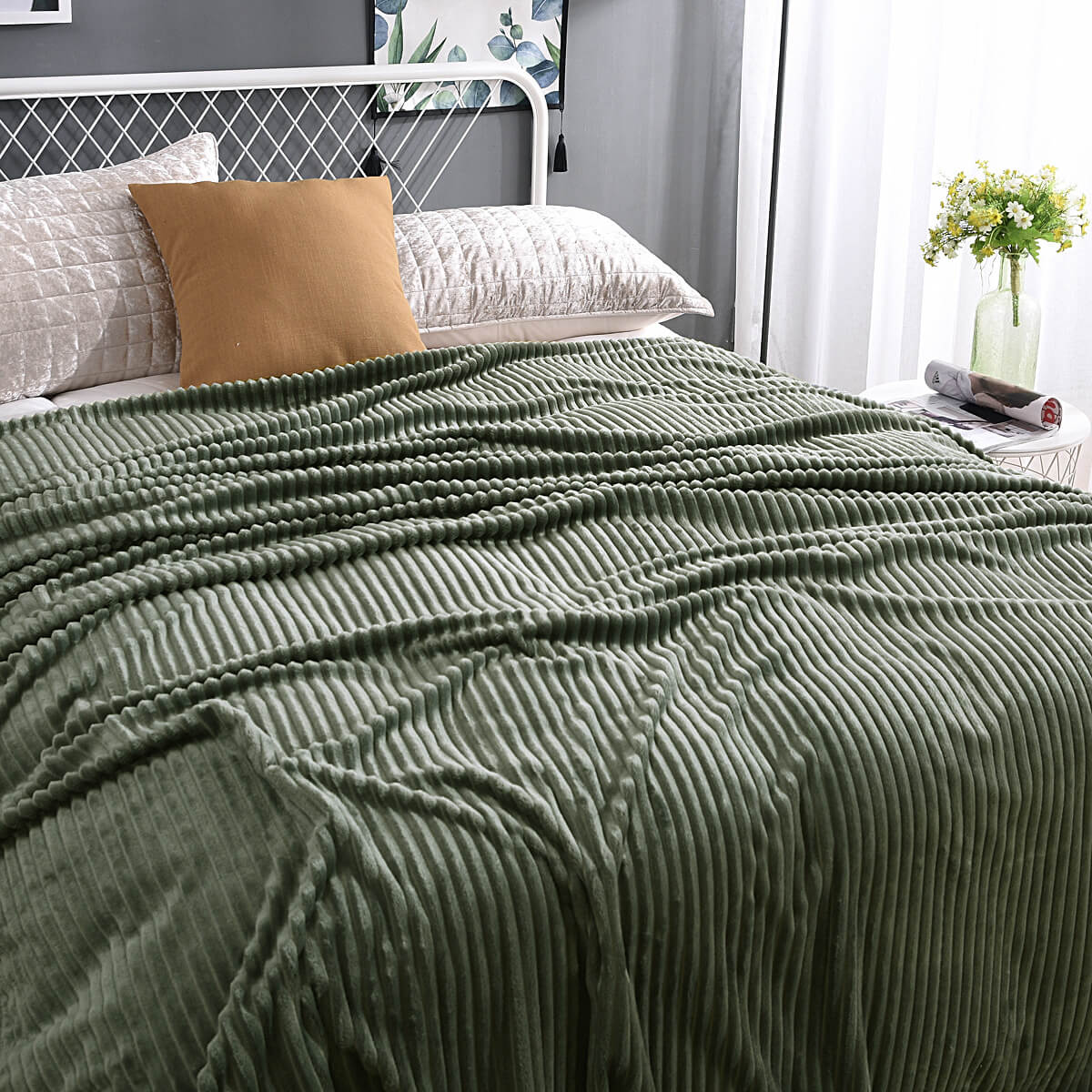 Velvet fleece tæppe | komfort og stil til alle årstider l Vanero
