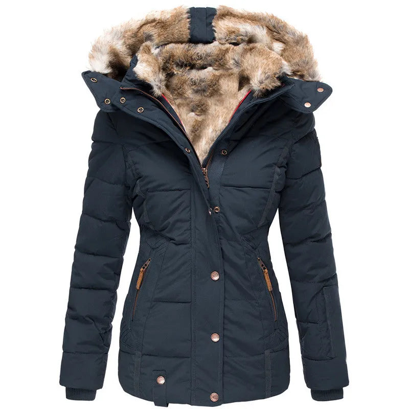 Aisa | Lang vinterfrakke Dame Regular Fit - Sort | Vanero