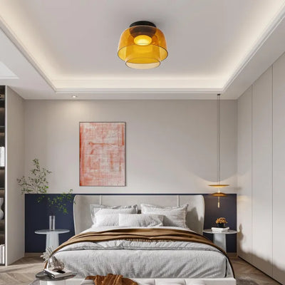Nordisk Designer | Kreativ Personlighed Middelalderlig Glas Loftlampe | Vanero
